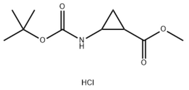 2-(叔丁氧基羰基氨基)环丙烷羧酸甲酯盐酸盐,methyl 2-((tert-butoxycarbonyl)amino)cyclopropanecarboxylate hydrochloride