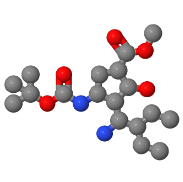 帕拉米韦中间体3,(1S,2S,3S,4R)-Methyl 3-((R)-1-aMino-2-ethylbutyl)-4-(tert-butoxycarbonylaMino)-2-hydroxycyclopentanecarboxylate