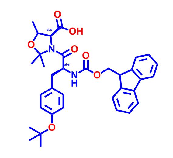 (4S)-3-[(2S)-3-[4-(叔丁氧基)苯基]-2-[[芴甲氧羰基]氨基]-1-氧代丙基]-2,2,5-三甲基-4-恶唑烷羧酸,Fmoc-Tyr(tBu)-Thr[PSI(Me,Me)Pro]-OH