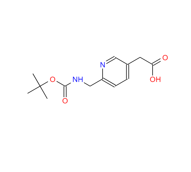 6-[[[(1,1-Dimethylethoxy)carbonyl]amino]methyl]-3-pyridineacetic acid,6-[[[(1,1-Dimethylethoxy)carbonyl]amino]methyl]-3-pyridineacetic acid