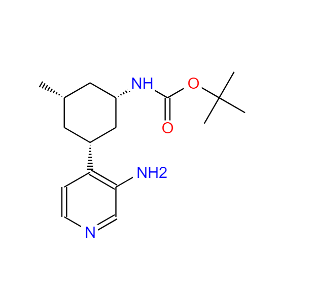 [(1S,3R,5S)-3-(3-氨基吡啶-4-基)-5-甲基環(huán)己基]氨基甲酸叔丁酯,tert-Butyl [(1S,3R,5S)-3-(3-aminopyridin-4-yl)-5-methylcyclohexyl]carbamate