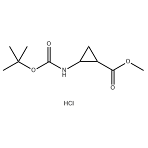 2-(叔丁氧基羰基氨基)环丙烷羧酸甲酯盐酸盐,methyl 2-((tert-butoxycarbonyl)amino)cyclopropanecarboxylate hydrochloride