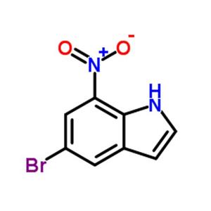 5-溴-7-硝基吲哚,5-Bromo-7-nitro-1H-indole,5-溴-7-硝基吲哚
