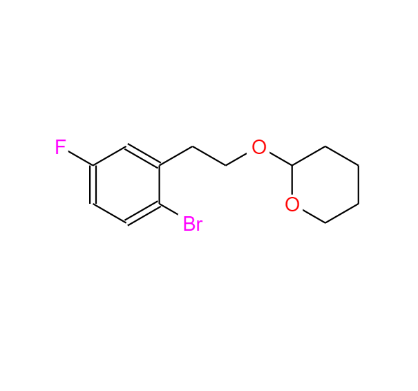 2H-Pyran, 2-[2-(2-bromo-5-fluorophenyl)ethoxy]tetrahydro-,2H-Pyran, 2-[2-(2-bromo-5-fluorophenyl)ethoxy]tetrahydro-