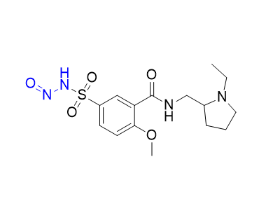 舒必利杂质07,N-((1-ethylpyrrolidin-2-yl)methyl)-2-methoxy-5-(N-nitrososulfamoyl)benzamide