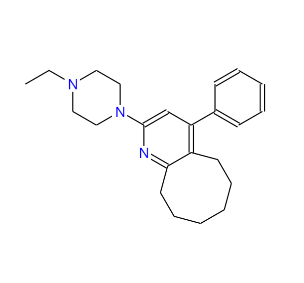 布南色林雜質(zhì)2,Cycloocta[b]pyridine, 2-(4-ethyl-1-piperazinyl)-5,6,7,8,9,10-hexahydro-4-phenyl-