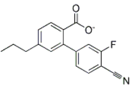 丙基苯甲酸对3-氟4-氰基苯酚酯,Propyl benzoic acid p-3-fluoro-4-cyanophenol ester