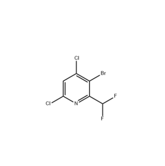 3-溴-4,6-二氯-2-(二氟甲基)吡啶,3-bromo-4,6-dichloro-2-(difluoromethyl)pyridine