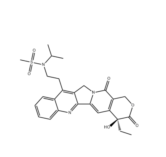 Methanesulfonamide, N-[2-[(4S)-4-ethyl-3,4,12,14-tetrahydro-4-hydroxy-3,14-dioxo-1H-pyrano[3',4':6,7]indolizino[1,2-b]quinolin-11-yl]ethyl]-N-(1-methylethyl)-Me,Methanesulfonamide, N-[2-[(4S)-4-ethyl-3,4,12,14-tetrahydro-4-hydroxy-3,14-dioxo-1H-pyrano[3',4':6,7]indolizino[1,2-b]quinolin-11-yl]ethyl]-N-(1-methylethyl)-