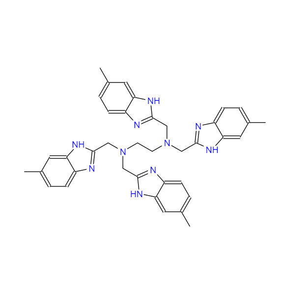 N1,N1,N2,N2-四[(6-甲基-1H-苯并咪唑-2-基)甲基]-1,2-乙二胺,NSC-348884