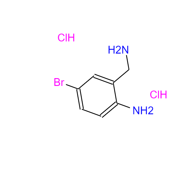 2-(氨基甲基)-4-溴苯胺二鹽酸鹽,Benzenemethanamine, 2-amino-5-bromo-, hydrochloride (1:2)