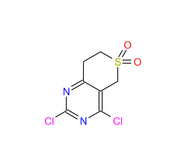 2,4-二氯-7,8-二氢-5H-噻喃并[4,3-D]嘧啶 6,6-二氧化物,2,4-Dichloro-7,8-dihydro-5H-S,S-di-oxoisothiopyrano[4,3-d]pyriMidine