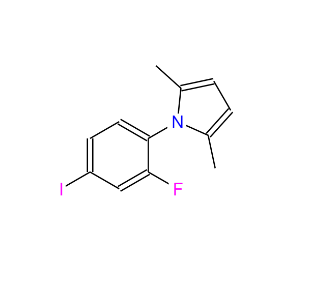 1H-Pyrrole, 1-(2-fluoro-4-iodophenyl)-2,5-dimethyl-,1H-Pyrrole, 1-(2-fluoro-4-iodophenyl)-2,5-dimethyl-