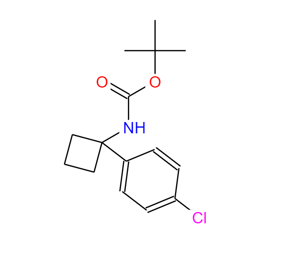 1-(BOC-氨基)-1-(4-氯苯基)-環(huán)丁烷,1-(boc-aMino)-1-(4-chlorophenyl)-cyclobutane