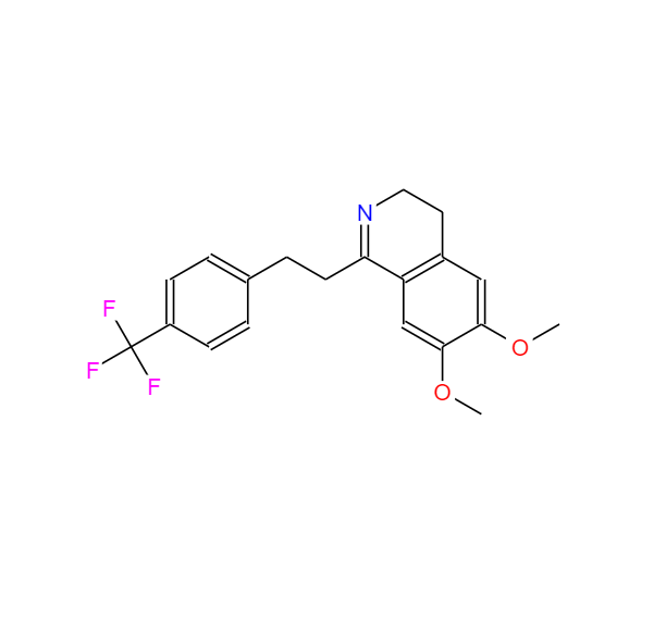 1-[2-(4-三氟甲基苯基)乙基]-6,7-二甲氧基-3,4-二氢异喹啉,1-(4-(TRIFLUOROMETHYL)PHENETHYL)-6,7-DIMETHOXY-3,4-DIHYDROISOQUINOLINE