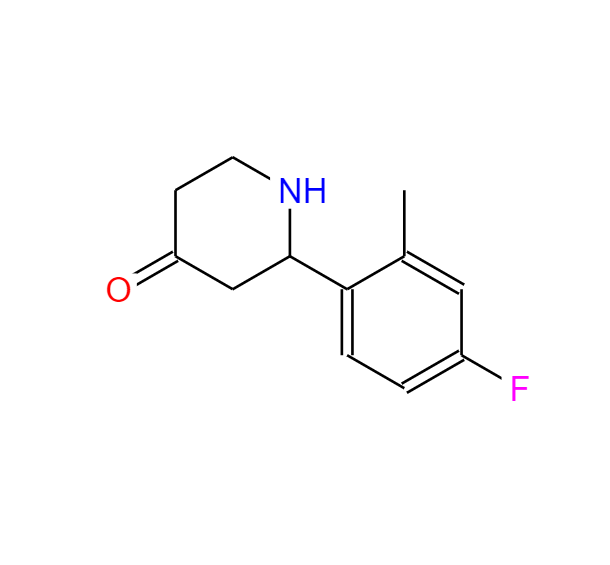 2-(4-氟-2-甲基苯基)哌啶-4-酮,2-(4-Fluoro-2-methylphenyl)piperidin-4-one