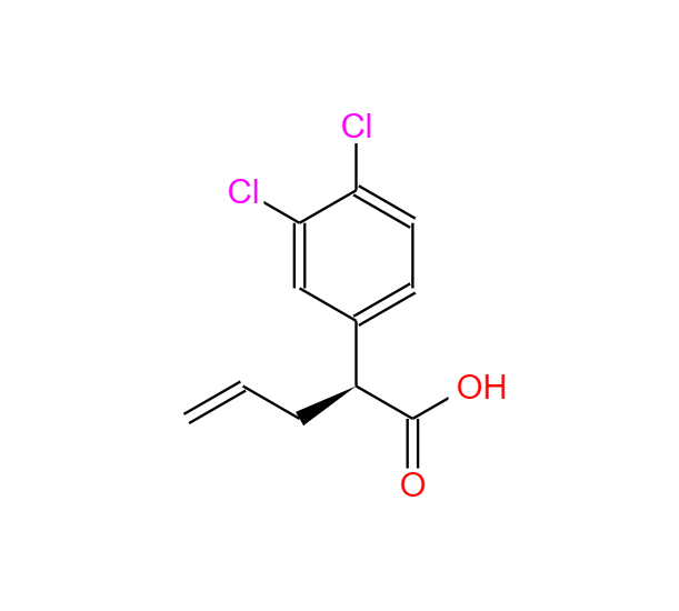 2-(3,4-二氯苯基)戊-4-烯酸,2-(S)-(3,4-dichloro-phenyl)-4-pentenoic acid