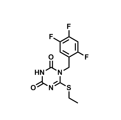 6-(乙硫基)-1-(2,4,5-三氟苄基)-1,3,5-三嗪-2,4(1H,3H)-二酮,6-(Ethylthio)-1-(2,4,5-trifluorobenzyl)-1,3,5-triazine-2,4(1H,3H)-dione
