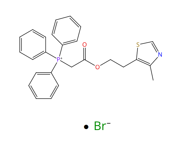 TPP-噻唑,Phosphonium, [2-[2-(4-methyl-5-thiazolyl)ethoxy]-2-oxoethyl]triphenyl-, bromide (1:1) (ACI)
