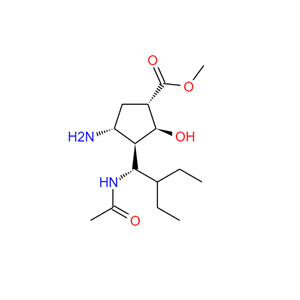 （1s，2s，3r，4r）-3-（（r）-1-乙酰氨基-2-乙基丁基）-4-氨基-2-羥基環(huán)戊烷羧酸甲酯,(1S,2S,3R,4R)-Methyl 3-((R)-1-acetaMido-2-ethylbutyl)-4-aMino-2-hydroxycyclopentanecarboxylate