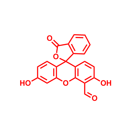 3′,6′-dihydroxy-3-oxo-3H-spiro[isobenzofuran-1,9′-xanthene]-4′-carbaldehyde