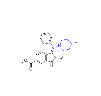 尼达尼布杂质12,methyl (Z)-3-((4-methylpiperazin-1-yl)(phenyl)methylene)-2-oxoindoline-6-carboxylate
