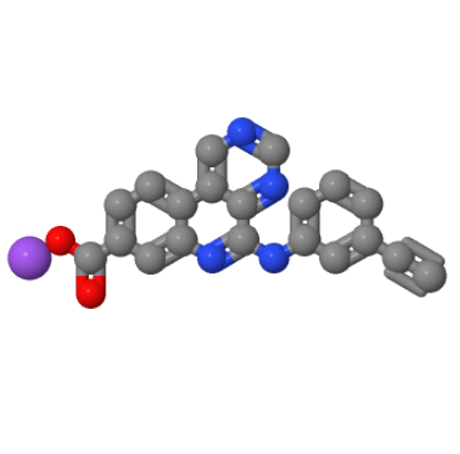 Sodium 5-(3-ethynylphenylamino)pyrimido[4,5-c]quinoline-8-carboxylate,Sodium 5-(3-ethynylphenylamino)pyrimido[4,5-c]quinoline-8-carboxylate