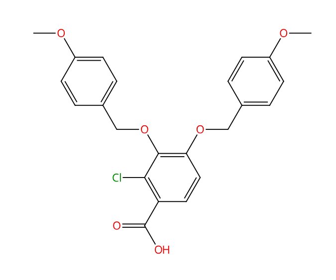 2-氯-3,4-双((4-甲氧基苄基)氧基)苯甲酸,Methyl 2,6-difluoro-4-hydroxybenzoate