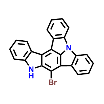 10-溴-11H-二吲哚[3,2-b:1'，2'，3'-lm]咔唑,10-bromo-11H-diindolo[3,2-b:1',2',3'-lm]carbazole