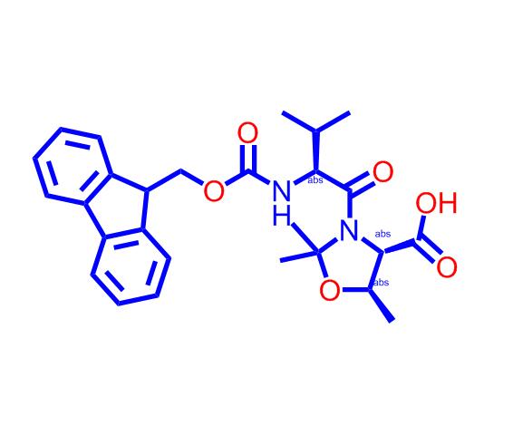 (4S,5R)-3-[(2S)-2-[[芴甲氧羰基]氨基]-3-甲基-1-氧代丁基]-2,2,5-三甲基-4-恶唑烷羧酸,Fmoc-Val-Thr[PSI(Me,Me)Pro]-OH