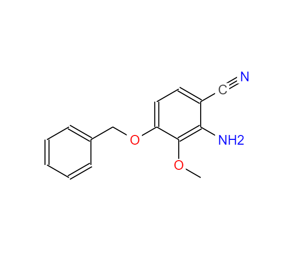 2-氨基-4-苄氧基-3-甲氧基苯腈,2-amino-4-(benzyloxy)-3-methoxybenzonitrile