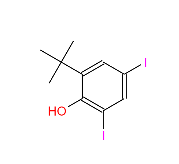 2-叔丁基-4,6-二碘苯酚,2-(tert-butyl)-4,6-diiodophenol