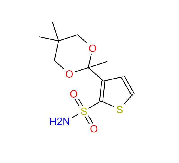 3-(2,5,5-三甲基-1,3-二氧己環(huán)-2-基)-2-噻吩磺酰胺,3-(2,5,5-Trimethyl-1,3-dioxan-2-yl)-2-thiophenesulfonamide