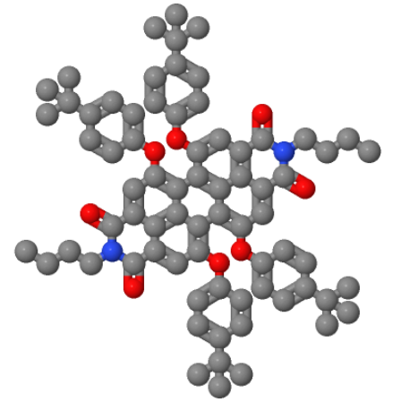 1,6,7,12-四(4-叔丁基苯氧基)-N,N'-二(2,6-二正丁基)苯基-3,4,9,10-苝四羧酸亚胺,N,N-dibutyl-5,6,12,13-tetrakis(4-(1,1-dimethylethyl)phenoxy)- 3,4,9,10-perylenedicarboximide