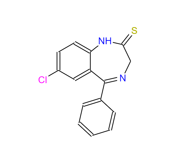 7-氯-1,3-二氢-5-苯基-2H-1,4-苯并二氮杂-2-硫酮,BENZP-DINITRIDE-THIO-KETONE