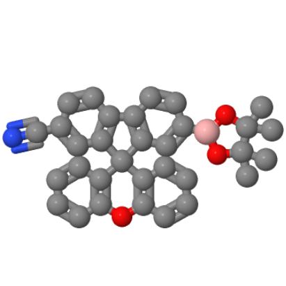 7-硼酸頻哪醇酯-螺[9H-芴-9,9′-[9H]氧雜蒽]-2-腈基,7-(4,4,5,5-tetramethyl-1,3,2-dioxaborolan-2-yl)spiro[fluorene-9,9'-xanthene]-2-carbonitrile