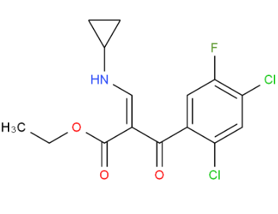 (Z)-3-环丙基氨基-2-(2,4-二氯-5-氟-苯甲酰基)-丙烯酸 乙酯,ethyl 3-(cyclopropylamino)-2-(2,4-dichloro-5-fluorobenzoyl)prop-2-enoate