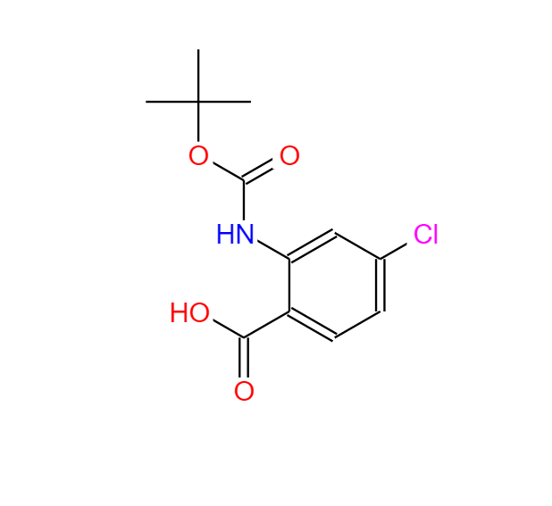2-叔丁氧羰氨基-4-氯苯甲酸,ANTHRANILIC ACID, N-BOC-4-CHLORO