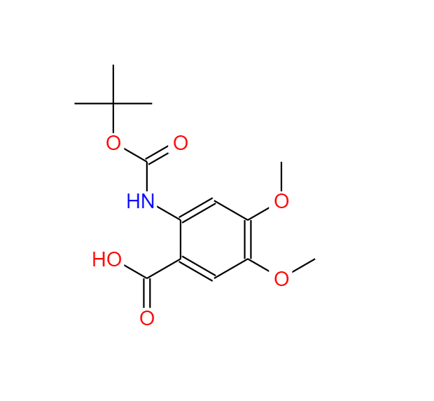 2-叔丁氧基羰氨基-4,5-二甲氧基苯甲酸,2-TERT-BUTOXYCARBONYLAMINO-4,5-DIMETHOXY-BENZOIC ACID