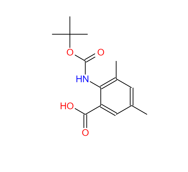 2-叔丁氧基羰氨基-4,5-二甲基苯甲酸,ANTHRANILIC ACID, N-BOC-3,5-DIMETHYL