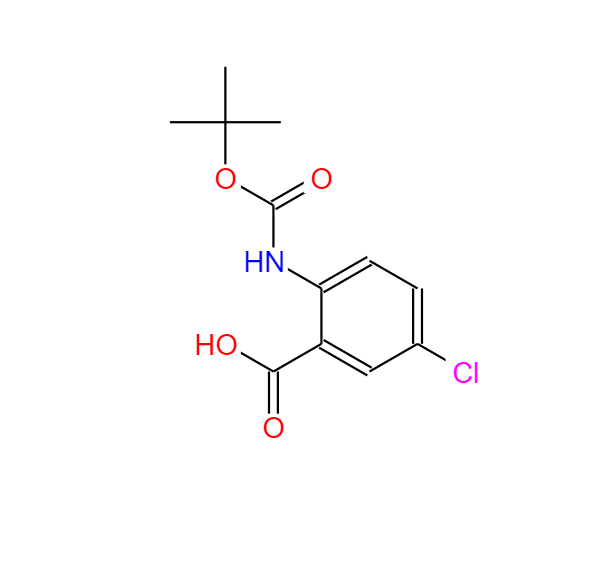 2-叔丁氧基羰氨基-5-氯苯甲酸,2-TERT-BUTOXYCARBONYLAMINO-5-CHLORO-BENZOIC ACID