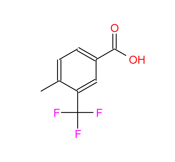 4-甲基-3-(三氟甲基)苯甲酸,4-Methyl-3-(trifluoromethyl)benzoic acid