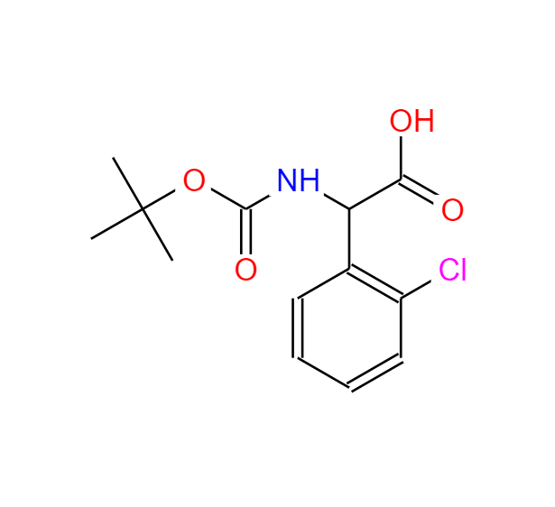 N-BOC-(2'-氯苯基)甘氨酸,TERT-BUTOXYCARBONYLAMINO-(2-CHLORO-PHENYL)-ACETIC ACID