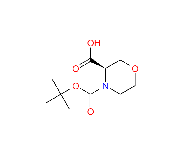 (3R)-3,4-嗎啉二羧酸 4-叔丁酯,4-Boc-3(R)-morpholinecarboxylic acid