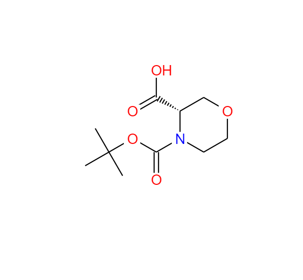 (3S)-3,4-吗啉二羧酸 4-叔丁酯,4-Boc-3(S)-morpholinecarboxylic acid