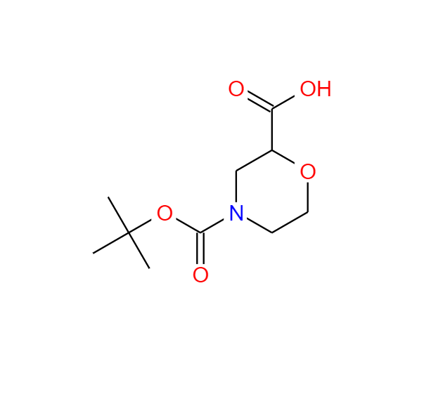 4-BOC-2-嗎啡啉甲酸,4-BOC-2-MORPHOLINECARBOXYLIC ACID