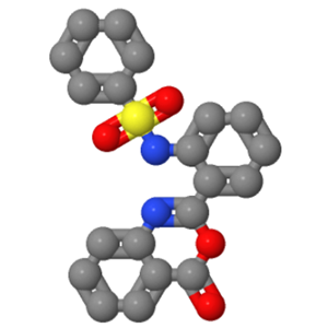 Benzenesulfonamide, N-[2-(4-oxo-4H-3,1-benzoxazin-2-yl)phenyl]-,Benzenesulfonamide, N-[2-(4-oxo-4H-3,1-benzoxazin-2-yl)phenyl]-