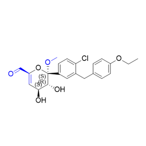 埃格列净杂质18,(2S,3R,4S)-2-(4-chloro-3-(4-ethoxybenzyl)phenyl)-3,4-dihydroxy-2-methoxy-3,4-dihydro-2H-pyran-6-carbaldehyde