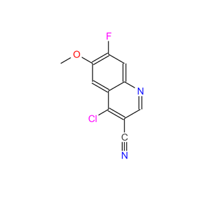 4-氯-6-甲氧基7-氟-喹啉-3-甲腈,4-CHLORO-7-FLUORO-6-METHOXY-QUINOLINE-3-CARBONITRILE