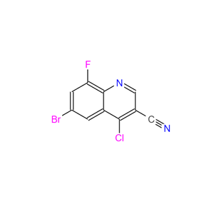 6-溴-4-氯-8-氟-喹啉-3-甲腈
